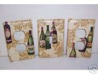 Light Switch Plate/Outlet Covers with Wine bottle/Grape  