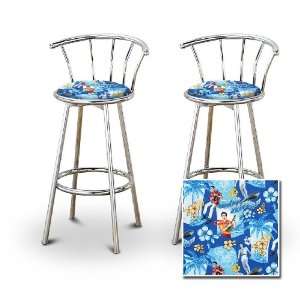   29 Elvis Presley Hawaii Chrome Swivel Barstools Chair: Home & Kitchen