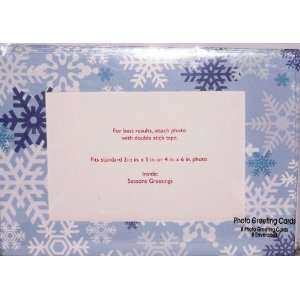  Photo Holiday Greeting Cards   Snowflake: Office Products
