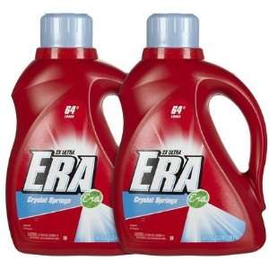 Era Concentrated Liquid Detergent, Crystal Springs, 100 oz, 64 loads 2 