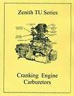 Zenith TU Cranking Engine Carburetor​s