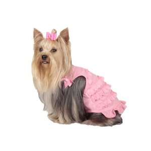  Maxs Closet 90855M Pink Multi Ruffle Dress: Pet Supplies