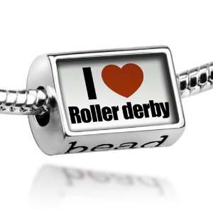  Beads I Love roller derby   Pandora Charm & Bracelet 