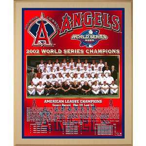   Los Angeles Angels of Anaheim 2002 World Series Team Picture Plaque
