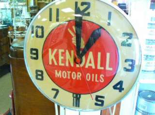 Swihart Products Kendall Motor Oil Advertising Electric Wall Clock 