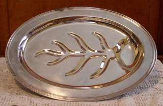 Cheshire Silver Plate 16 x 11.5 Meat Platter  