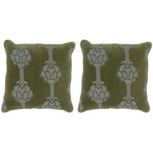  Surya Abstract Trees 18 Square Set of 2 Accent Pillows 