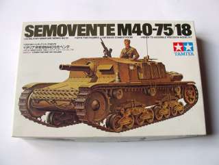 TAMIYA 35078 KIT 1/35 Italian Tank Semovente M40 75/18  