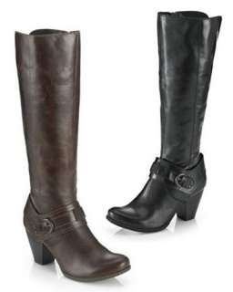 BORN b.o.c. Tall Leather Boots in Black or Brown  