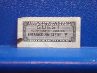 This item is a guest ticket pass for the 1924 Democratic National 