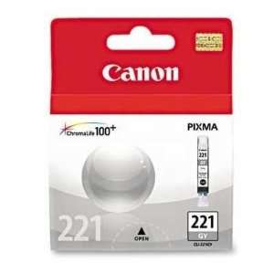  New   Canon CLI 221 Gray Ink Cartridge   T24136 