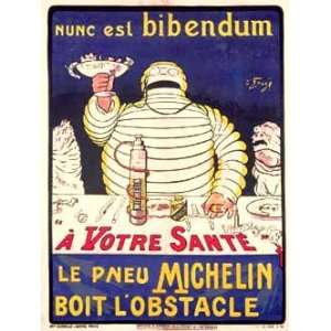  Michelin Vintage Giclee Bicycle Poster 