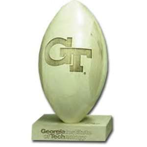  Georgia Tech Yellow Jackets 5/16 Scale Laser Engraved Wood Football 