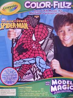 Crayola Color Fillz Press and Fill Mosaic Art   Spider Man   NIP 