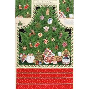   Christmas Tree Ornament Panel Multi Fabric By The Panel: Arts, Crafts