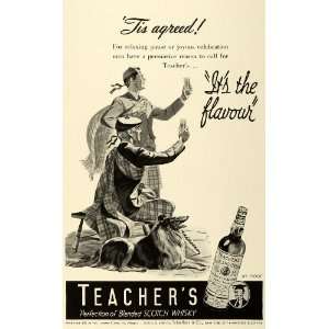  1941 Ad William Teacher & Sons Ltd Highland Cream Whisky 