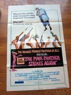 PINK PANTHER STRIKES AGAIN Peter Sellers 76 movie poster  