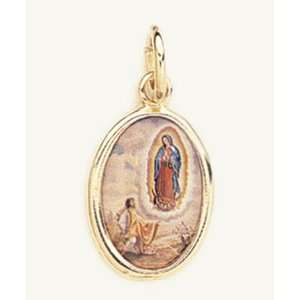    Gold Plated Religious Medal   Our Lady of Guadalupe Jewelry