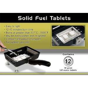  FlashPan Solid Fuel Tablets One Box of Twelve Sports 