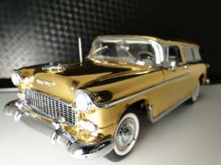 Rare Classic/Show Cars: 24kt/Show Car 24 K GOLD 1955 Chevy Nomad 