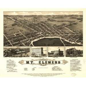  1881 map of Mount Clemens, Michigan: Home & Kitchen