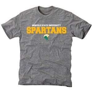  Norfolk State Spartans Ash University Name Tri Blend T 
