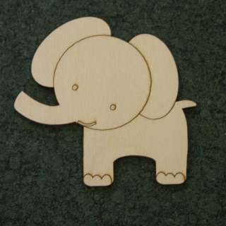Baby Elephant Engraved Craft Shape ~* WoodCuts *~ 0227A  