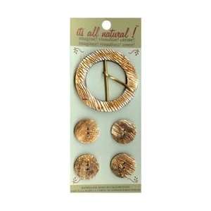  Vision Trims Handmade Horn Buckle And Buttons Natural 