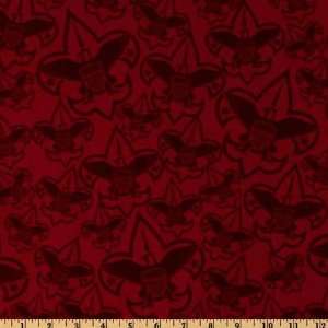  44 Wide Boy Scouts Of America Large Emblem Red Fabric By 