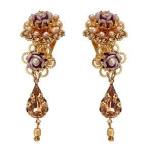  Irresistible Michal Negrin 24Karat Gold Plated Clip on Earrings 