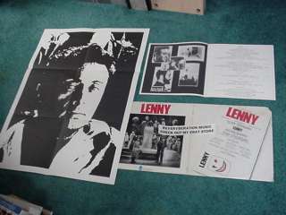 LENNY Original Broadway Cast 1971 2 LP SET POSTER Bruce  