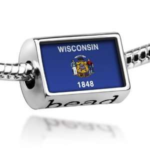  Beads Wisconsin, Flag region United States of America 