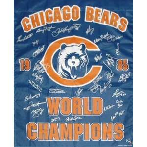  1985 Super Bowl XX Champion Chicago Bears Team Signed 1985 