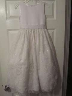   Baptism or Communion Dress Size 8 Only worn Once JC Penny  