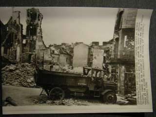 Chateau Thierry France German Air Raid Damage WW2 Photo  