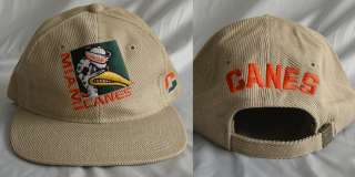 New Rare Vintage Corduroy Cord Adjustable Strap Cap Hat 1995 NCAA 