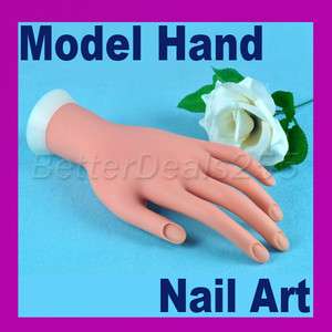 Nail Art Plastic Flectional Model Hand Practice Soft  