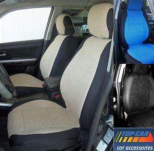   QUALITY Front Seat Covers for PEUGEOT 206 & 206cc Blue Black Beige