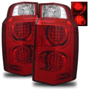  06 07 Jeep Commader Red/Clear LED Tail Lights: Automotive