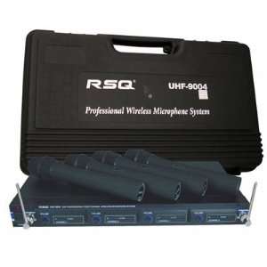  RSQ UHF 9004 Professional Four Channel UHF Wireless 