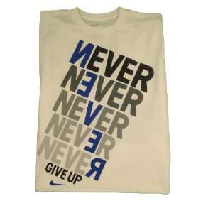  NIKE Mens T Shirt NEVER GIVE UP Size 3XL XXXL: Sports 