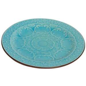  Christine Round Plate 12d Turquoise