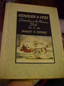 1942 BOOK CURRIER & IVES PRINTMAKERS to AMERICAN PEOPLE, PETERS, 100 