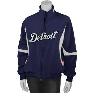 : Majestic Detroit Tigers Navy Blue Ladies Therma Base Premier Jacket 