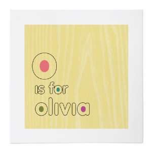  Quirky Olivia 20x20 Gallery Wrapped Canvas Baby