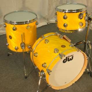 DW (DRUM WORKSHOP) JAZZ SERIES TWISTED YELLOW! BRAND NEW IN BOXES 