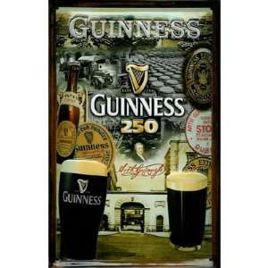  Guinness Metal Sign   250 Yrs   8 x 12 (Size 7) Patio 