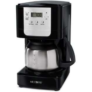 Mr. Coffee JWX9 5 Cup Programmable Coffeemaker, Black with Stainless 