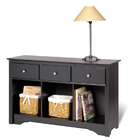 Prepac Furniture Black Living Room Console By Prepac