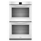 Whirlpool 30 Electric Double Wall Oven w/ SteamClean Option   White
